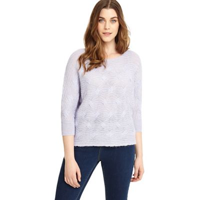 Studio 8 Sizes 12-26 Pale Blue suzette knit top